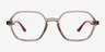 Ray-Ban RB4361V Transparent Gray PlasticEyeglass Frames from EyeBuyDirect, Front View