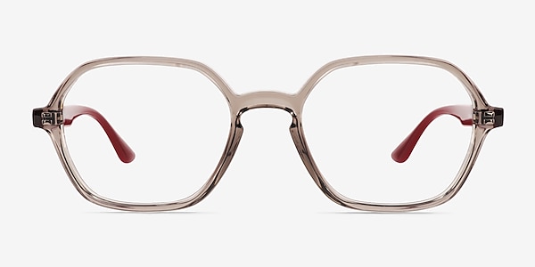 Ray-Ban RB4361V Transparent Gray Plastic Eyeglass Frames