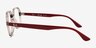 Ray-Ban RB4361V Transparent Gray PlasticEyeglass Frames from EyeBuyDirect, Side View