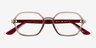 Ray-Ban RB4361V Transparent Gray PlasticEyeglass Frames from EyeBuyDirect, Closed View