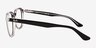 Ray-Ban RB5390 Black AcetateEyeglass Frames from EyeBuyDirect, Side View