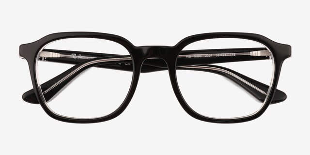 Ray-Ban RB5390 Black AcetateEyeglass Frames from EyeBuyDirect, Closed View