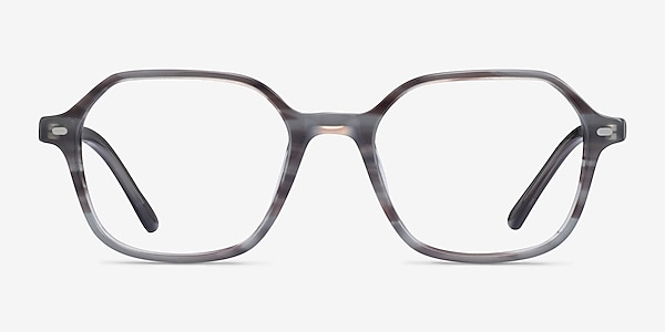 Ray-Ban RB5394 John Striped Gray Acetate Eyeglass Frames