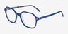 Ray-Ban RB5394 John Vichy Blue White AcetateEyeglass Frames from EyeBuyDirect, Angle View