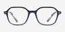 Ray-Ban RB5394 John Blue On Stripes Orange AcetateEyeglass Frames from EyeBuyDirect, Front View