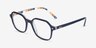 Ray-Ban RB5394 John Blue On Stripes Orange AcetateEyeglass Frames from EyeBuyDirect, Angle View