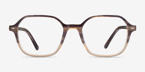 Ray-Ban RB5394 John Gradient Brown Tortoise Acétate Montures de lunettes de vue