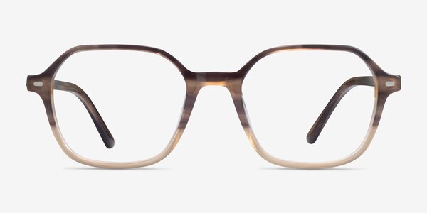 Ray-Ban RB5394 John Gradient Brown Tortoise Acetate Eyeglass Frames