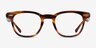 Ray-Ban RB5398 Hawkeye Striped Tortoise AcétateMontures de lunettes de vue d'EyeBuyDirect, Vue de Face