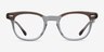 Ray-Ban RB5398 Hawkeye Brown On Trasparent Gray AcetateEyeglass Frames from EyeBuyDirect, Front View