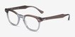 Ray-Ban RB5398 Hawkeye Brown On Trasparent Gray AcetateEyeglass Frames from EyeBuyDirect, Angle View