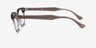 Ray-Ban RB5398 Hawkeye Brown On Trasparent Gray AcetateEyeglass Frames from EyeBuyDirect, Side View