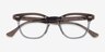 Ray-Ban RB5398 Hawkeye Brown On Trasparent Gray AcetateEyeglass Frames from EyeBuyDirect, Closed View