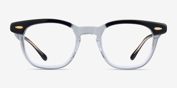 Ray-Ban RB5398 Hawkeye Top Black On Transparent Acetate Eyeglass Frames