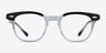 Ray-Ban RB5398 Hawkeye Top Black On Transparent AcetateEyeglass Frames from EyeBuyDirect, Front View