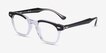 Ray-Ban RB5398 Hawkeye Black Clear AcetateEyeglass Frames from EyeBuyDirect, Angle View