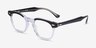 Ray-Ban RB5398 Hawkeye Top Black On Transparent AcetateEyeglass Frames from EyeBuyDirect, Angle View