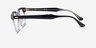Ray-Ban RB5398 Hawkeye Top Black On Transparent AcetateEyeglass Frames from EyeBuyDirect, Side View