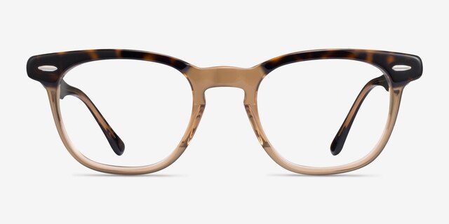 Ray-Ban RB5398 Hawkeye Tortoise On Transparent Brown AcetateEyeglass Frames from EyeBuyDirect, Front View