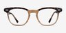 Ray-Ban RB5398 Hawkeye Tortoise On Transparent Brown AcetateEyeglass Frames from EyeBuyDirect, Front View
