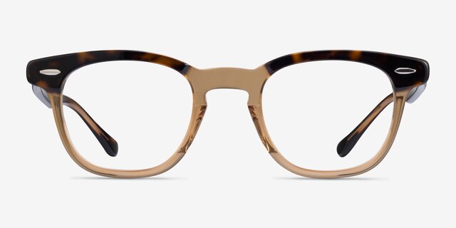Ray-Ban RB5398 Hawkeye Tortoise Transparent Brown AcetateEyeglass Frames from EyeBuyDirect, Front View