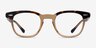 Ray-Ban RB5398 Hawkeye Tortoise Transparent Brown AcetateEyeglass Frames from EyeBuyDirect, Front View