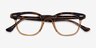 Ray-Ban RB5398 Hawkeye Tortoise Transparent Brown AcetateEyeglass Frames from EyeBuyDirect, Closed View