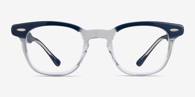 Ray-Ban RB5398 Hawkeye Blue On Trasparent AcetateEyeglass Frames from EyeBuyDirect, Front View