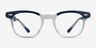 Ray-Ban RB5398 Hawkeye Blue On Trasparent AcetateEyeglass Frames from EyeBuyDirect, Front View