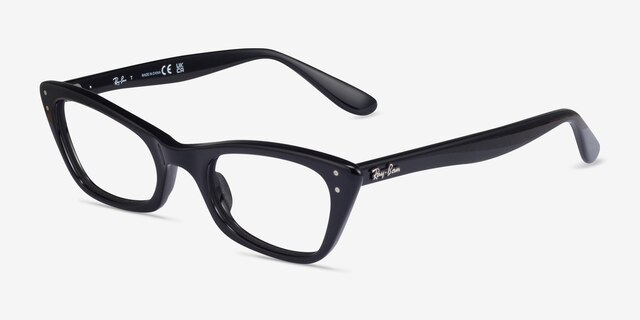 Ray-Ban RB5499 Lady Burbank Black AcetateEyeglass Frames from EyeBuyDirect, Angle View