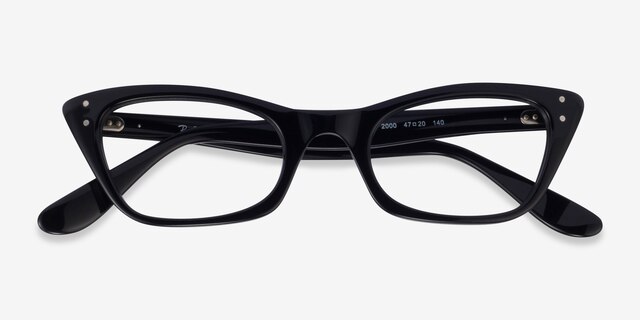 Ray-Ban RB5499 Lady Burbank Black AcetateEyeglass Frames from EyeBuyDirect, Closed View