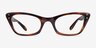 Ray-Ban RB5499 Lady Burbank Striped Tortoise AcetateEyeglass Frames from EyeBuyDirect, Front View