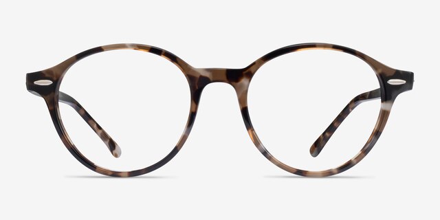 Ray-Ban RB7118 Brown Tortoise PlasticEyeglass Frames from EyeBuyDirect, Front View