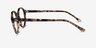 Ray-Ban RB7118 Brown Tortoise PlasticEyeglass Frames from EyeBuyDirect, Side View