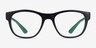 Ray-Ban RB7191 Matte Black On Green PlasticEyeglass Frames from EyeBuyDirect, Front View