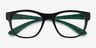 Ray-Ban RB7191 Matte Black On Green PlasticEyeglass Frames from EyeBuyDirect, Closed View
