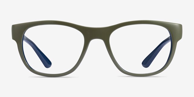 Ray-Ban RB7191 Matte Green PlasticEyeglass Frames from EyeBuyDirect, Front View