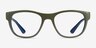 Ray-Ban RB7191 Matte Green PlasticEyeglass Frames from EyeBuyDirect, Front View