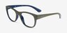 Ray-Ban RB7191 Matte Green PlasticEyeglass Frames from EyeBuyDirect, Angle View