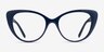 Vogue Eyewear VO5422 Dark Blue Serigraphy PlasticEyeglass Frames from EyeBuyDirect, Front View