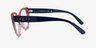 Vogue Eyewear VO5422 Dark Blue Serigraphy PlasticEyeglass Frames from EyeBuyDirect, Side View