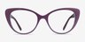 Vogue Eyewear VO5422 Dark Violet Serigraphy PlasticEyeglass Frames from EyeBuyDirect, Front View