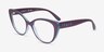 Vogue Eyewear VO5422 Dark Violet Serigraphy PlasticEyeglass Frames from EyeBuyDirect, Angle View