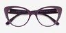 Vogue Eyewear VO5422 Dark Violet Serigraphy PlasticEyeglass Frames from EyeBuyDirect, Closed View