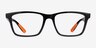 Ray-Ban RB7025 Satin Black PlasticEyeglass Frames from EyeBuyDirect, Front View