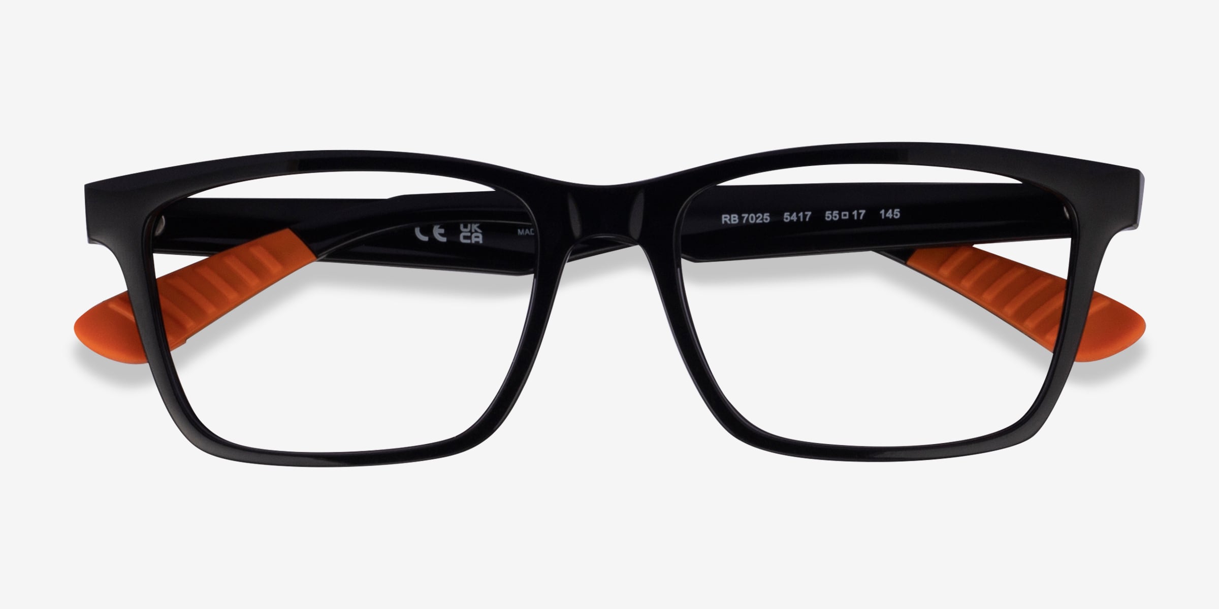 Ray Ban RB7025 Rectangle Blue Frame Eyeglasses Eyebuydirect Canada