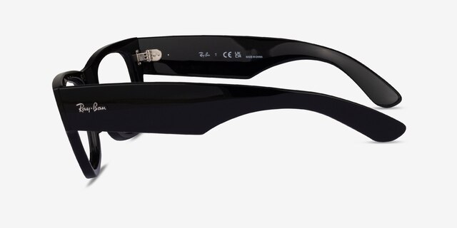 Ray-Ban RB0840V Black PlasticEyeglass Frames from EyeBuyDirect, Side View