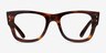 Ray-Ban RB0840V Striped Tortoise PlasticEyeglass Frames from EyeBuyDirect, Front View