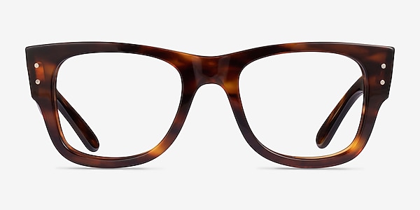 Ray-Ban RB0840V Striped Tortoise Plastic Eyeglass Frames