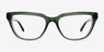 Vogue Eyewear VO5443 Transparent Green AcetateEyeglass Frames from EyeBuyDirect, Front View